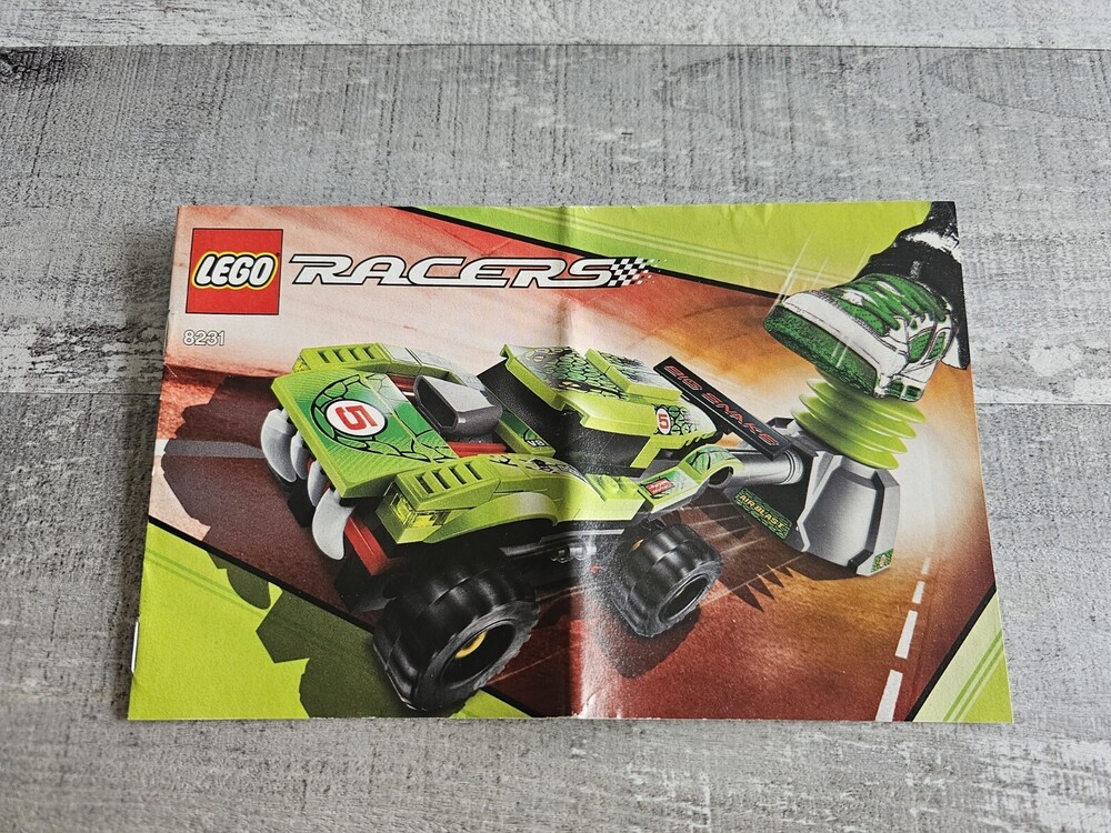 Lego RACERS Instruction Booklet ONLY 8231 Replacement Manual